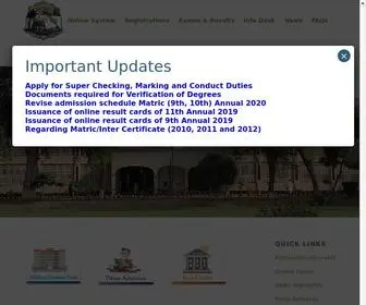 Bisemultan.edu.pk(Board of Intermediate & Secondary Education) Screenshot