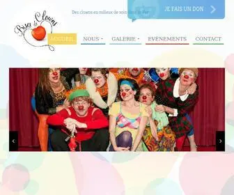 Bisesdeclowns.org(Des clowns en milieu de soin) Screenshot