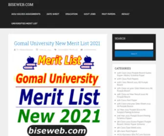 Biseweb.com(Education Portal) Screenshot