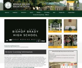 Bishopbrady.edu(Bishop Brady High School) Screenshot