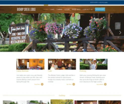 Bishopcreekresort.com(Bishop California Cabins and Lodging) Screenshot