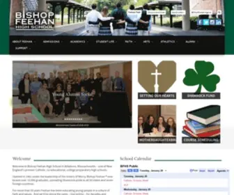 Bishopfeehan.com(Bishop Feehan High School) Screenshot