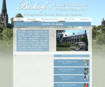 Bishopsfuneralhome.com(Bishop's Funeral Home) Screenshot