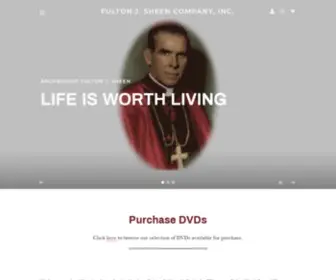 Bishopsheen.com(Official Archbishop Fulton J. Sheen TV Series Life) Screenshot