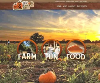 Bishopspumpkinfarm.com(Bishop's Pumpkin Farm in Wheatland) Screenshot