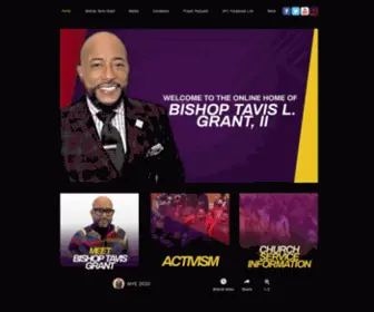 Bishoptavisgrant2.org(The Official Website of Bishop Tavis L. Grant II. Bishop Tavis Grant) Screenshot