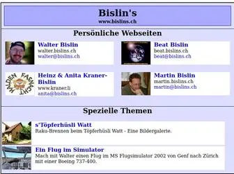 Bislins.ch(Bislins Website) Screenshot