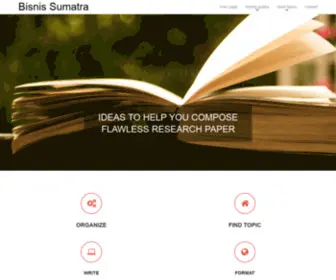 Bisnis-Sumatra.com(Way To A Flawless Research Paper) Screenshot