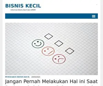 Bisniskecil.com(Bisnis Kecil dan UKM Indonesia) Screenshot