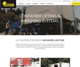 Bison-Jacks.com(Container Weighing & Container Lifting Solutions) Screenshot