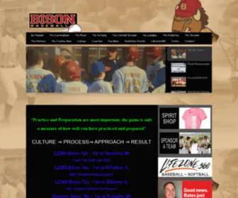 Bisonbaseballteams.com(Bison Baseball Travel Teams) Screenshot