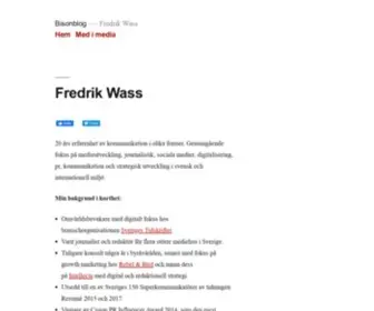 Bisonblog.se(Fredrik Wass) Screenshot