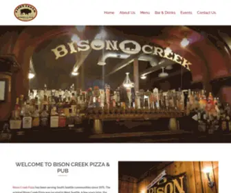 Bisoncreekpizza.com(Bison creek) Screenshot