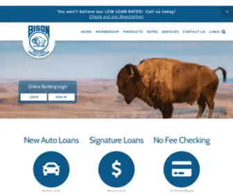 Bisonfcu.com(Bison FCU) Screenshot