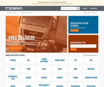 Bisonparts.co.uk(Truck Parts) Screenshot