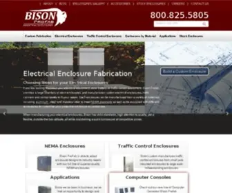 Bisonprofab.com(Electrical Enclosure Manufacturer & Fabrication Services) Screenshot