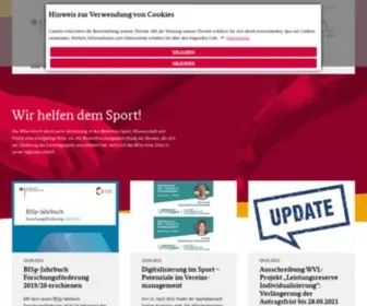 Bisp.de(Bundesinstitut für Sportwissenschaft) Screenshot
