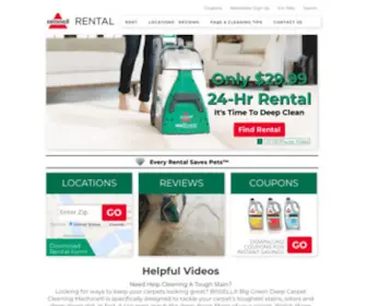 Bissellrental.com(Best Carpet Cleaner Rental) Screenshot