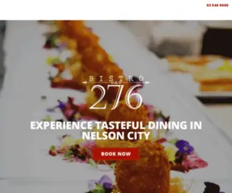 Bistro276.nz(Tasteful dining in Nelson City) Screenshot