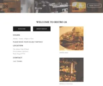 Bistro28.com(Bistro 28) Screenshot