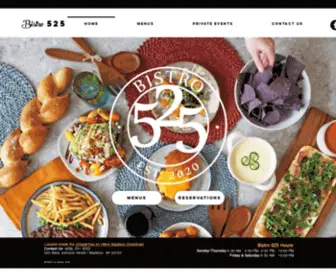 Bistro525.com(Our brand) Screenshot