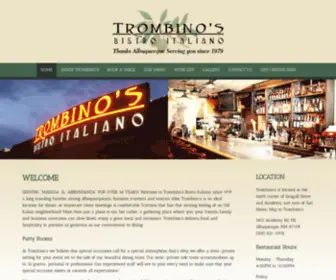 Bistroitaliano.com(Trombino's Bistro Italiano Restaurant) Screenshot