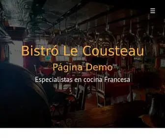 Bistrolecousteau.com(Bistró) Screenshot