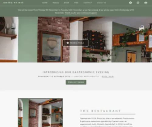 Bistromyway.co.uk(Bistro My Way) Screenshot