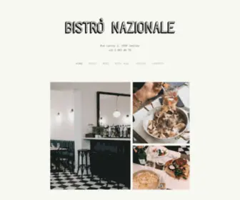 Bistronazionale.be(Bistro Nazionale) Screenshot