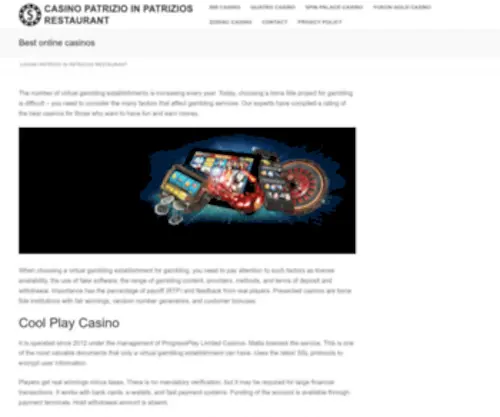 Bistropatrizio.ca(Bistropatrizio) Screenshot