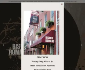 Bistroromano.com(Bistro Romano) Screenshot