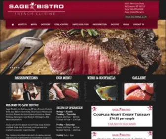 Bistrosage.com(Sage Bistro in Bellmore) Screenshot