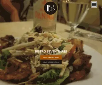 Bistroseventhree.com(Bistro seven three) Screenshot