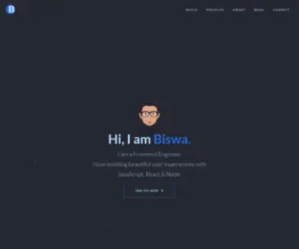 Biswa.co(Biswa's Portfolio) Screenshot