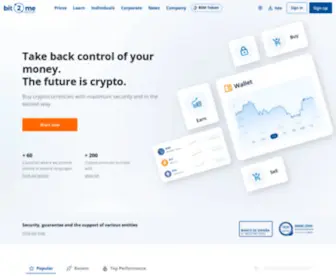 Bit2ME.com(Buy and Sell cryptocurrencies in Seconds) Screenshot