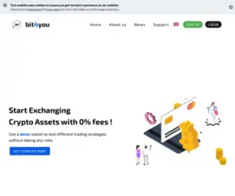 Bit4You.io(Crypto assets exchange platform) Screenshot