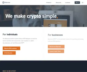 Bitaccessbtm.com(The enterprise solution for Bitcoin ATM operations) Screenshot