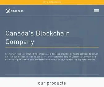 Bitaccess.ca(Canada's Blockchain Company) Screenshot