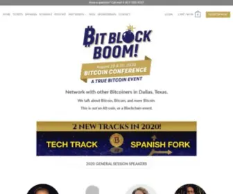 Bitblockboom.com(A Bitcoin Maximalist Conference in Dallas) Screenshot