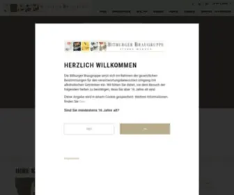 Bitburger-Braugruppe.de(AgeCheck) Screenshot