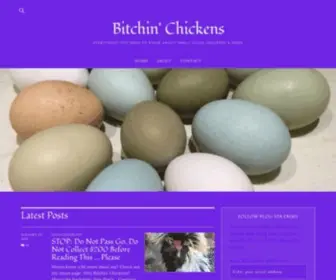 Bitchinchickens.com(Everything You Need To Know About Small Flock Chickens & More) Screenshot