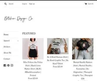 Bitchindesignco.com(Create an Ecommerce Website and Sell Online) Screenshot