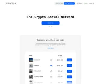 Bitclout.com(Bitclout is a platform owned by its users. bitcoin) Screenshot