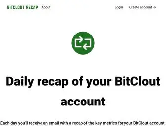 Bitcloutrecap.com(BitCloutRecap) Screenshot