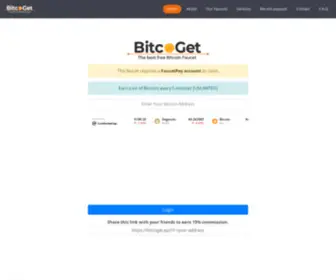 Bitcoget.xyz(The Best Free Bitcoin Faucet) Screenshot