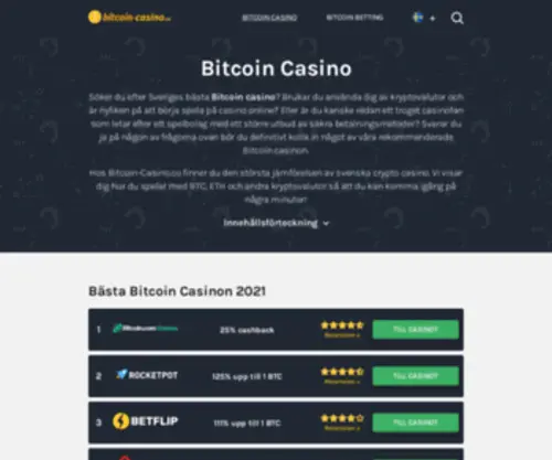 Bitcoin-Casino.co Screenshot
