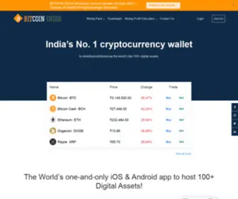 Bitcoin-India.org(Bitcoin India) Screenshot