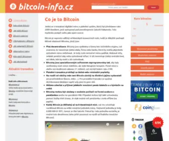 Bitcoin-Info.cz(Co je to Bitcoin) Screenshot