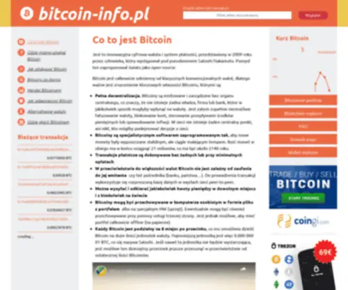 Bitcoin-Info.pl(Bitcoin Info) Screenshot