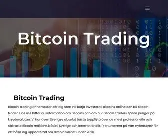 Bitcoin-Trading.se(Bitcoin Trading Sverige) Screenshot